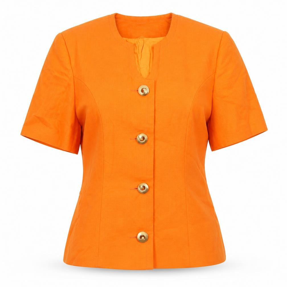 Womens UK Size 10 Berkertex Regular Orange Suit Jacket