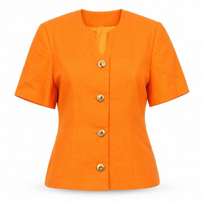 Womens UK Size 10 Berkertex Regular Orange Suit Jacket