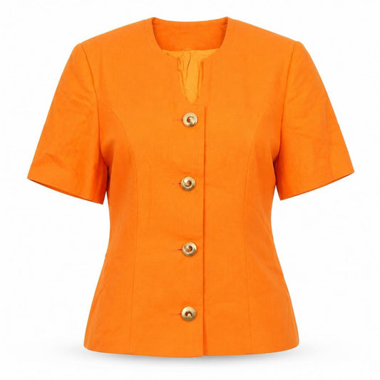 Womens UK Size 10 Berkertex Regular Orange Suit Jacket