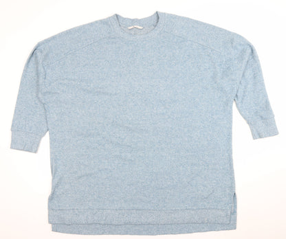Tu Women’s Blue Crew Neck Relaxed Pullover Jumper Size 24