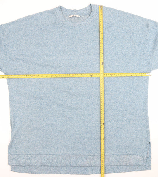 Tu Women’s Blue Crew Neck Relaxed Pullover Jumper Size 24
