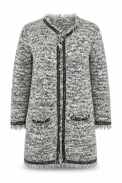 Womens UK Size S Mango Grey Cardigan Jumper