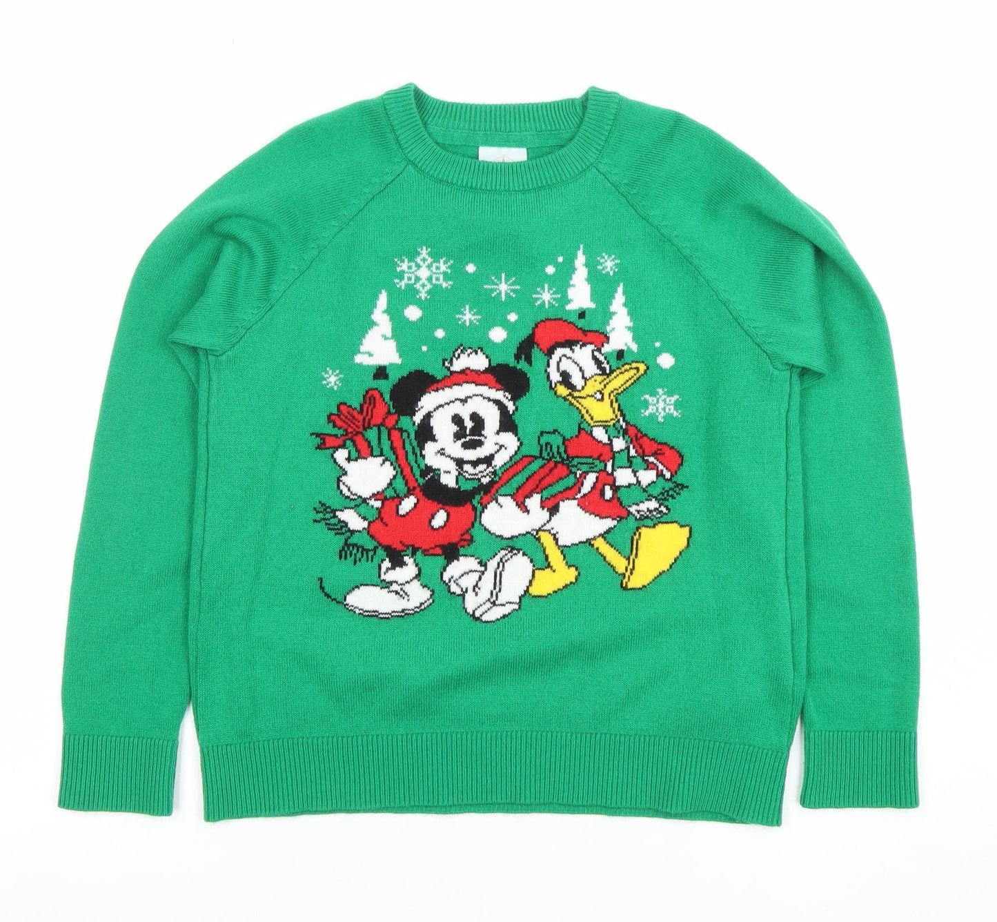 Boys UK Size 5-6 Years Disney Green Pullover Jumper