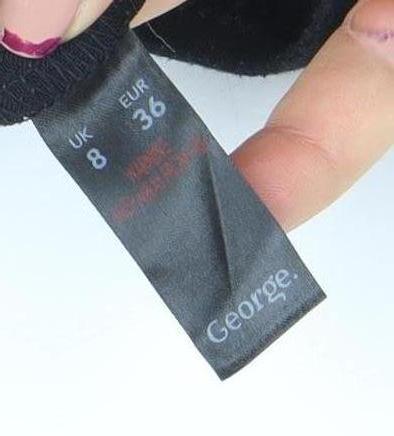 George Women’s Black Size 8 Stretch Leggings Comfortable Everyday Wear