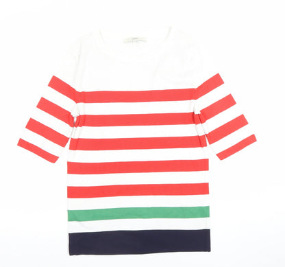 Womens UK Size 10 NEXT Multicoloured Basic T-Shirt