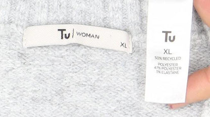 Womens UK Size XL TU Grey Pullover Jumper