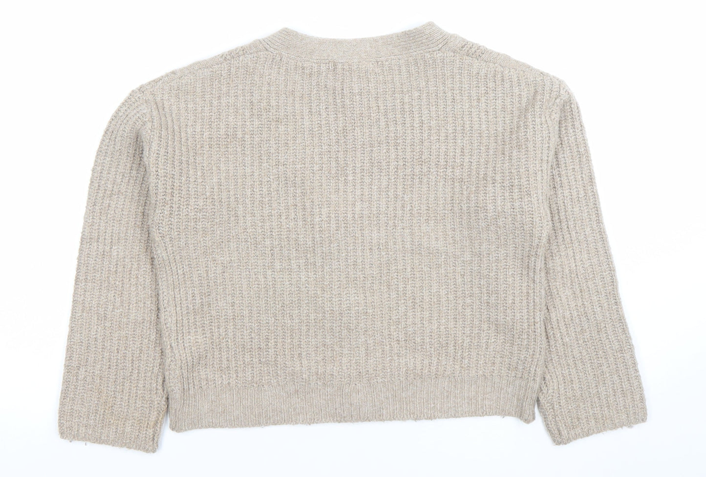 Womens UK Size XS Marks and Spencer Beige Cardigan Jumper