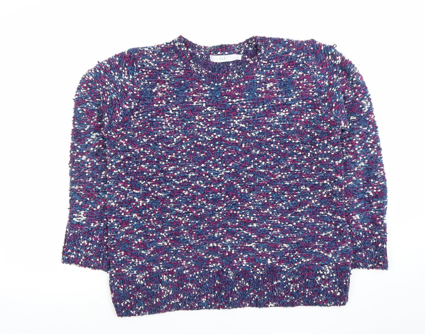 Womens UK Size M Isle Multicoloured Pullover Jumper