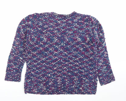 Womens UK Size M Isle Multicoloured Pullover Jumper
