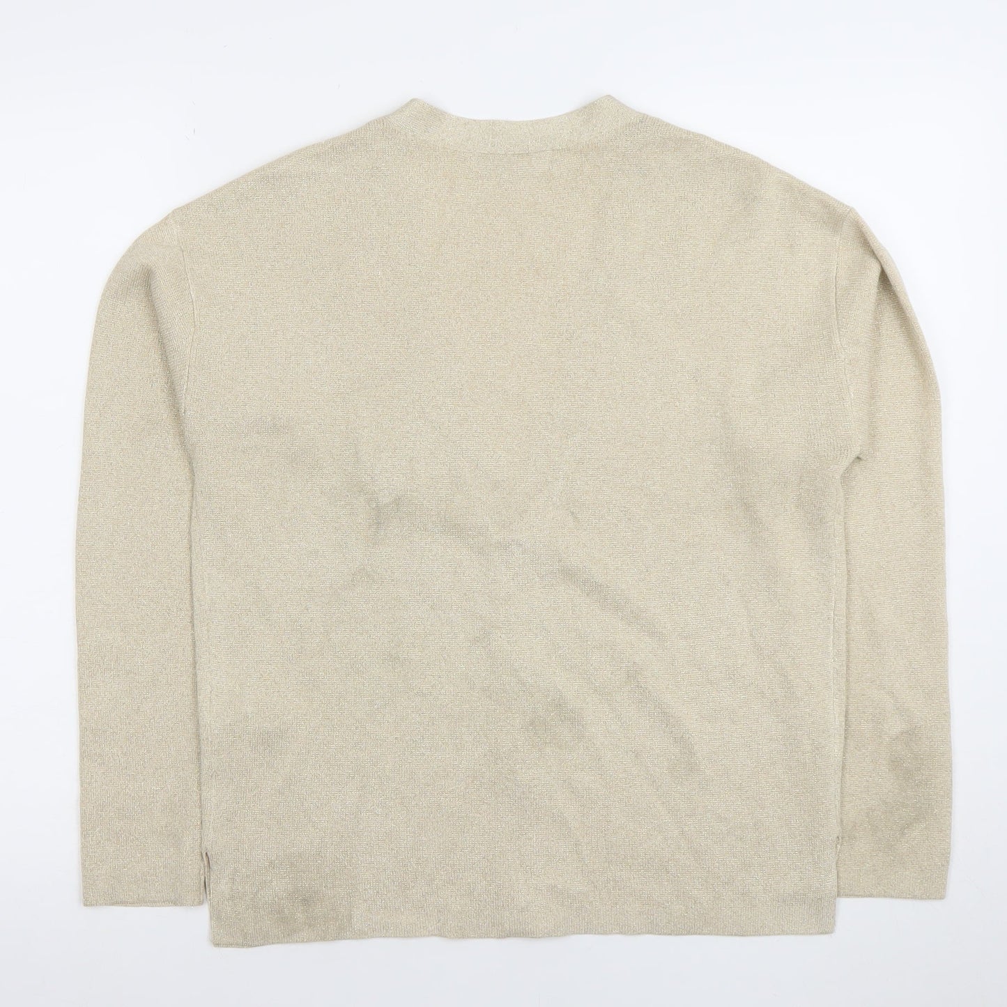 Womens UK Size S Marks and Spencer Beige Cardigan Jumper