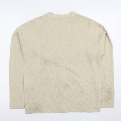 Womens UK Size S Marks and Spencer Beige Cardigan Jumper