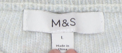 Womens UK Size L Marks and Spencer Grey Pullover Jumper