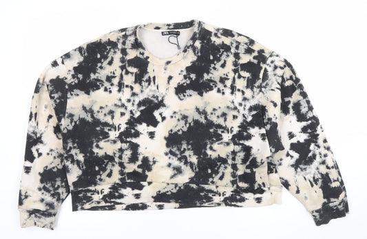 Womens UK Size L Zara Multicoloured Pullover Sweatshirt