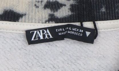 Womens UK Size L Zara Multicoloured Pullover Sweatshirt