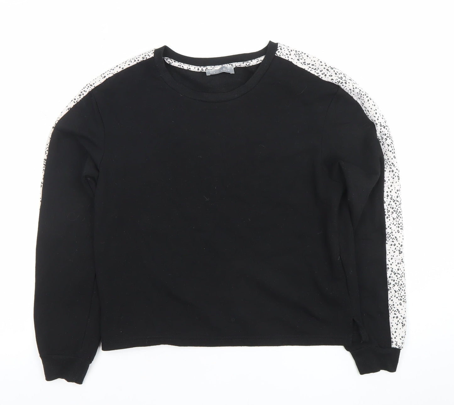 Womens UK Size 8 New Look Black Pullover Sweatshirt