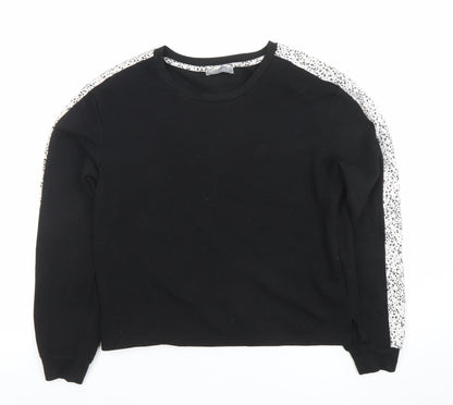 Womens UK Size 8 New Look Black Pullover Sweatshirt