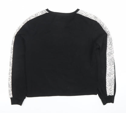Womens UK Size 8 New Look Black Pullover Sweatshirt
