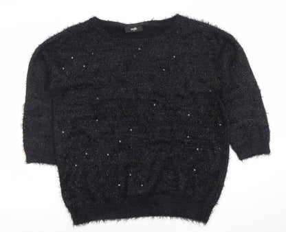 Womens UK Size 14 Wallis Black Pullover Jumper