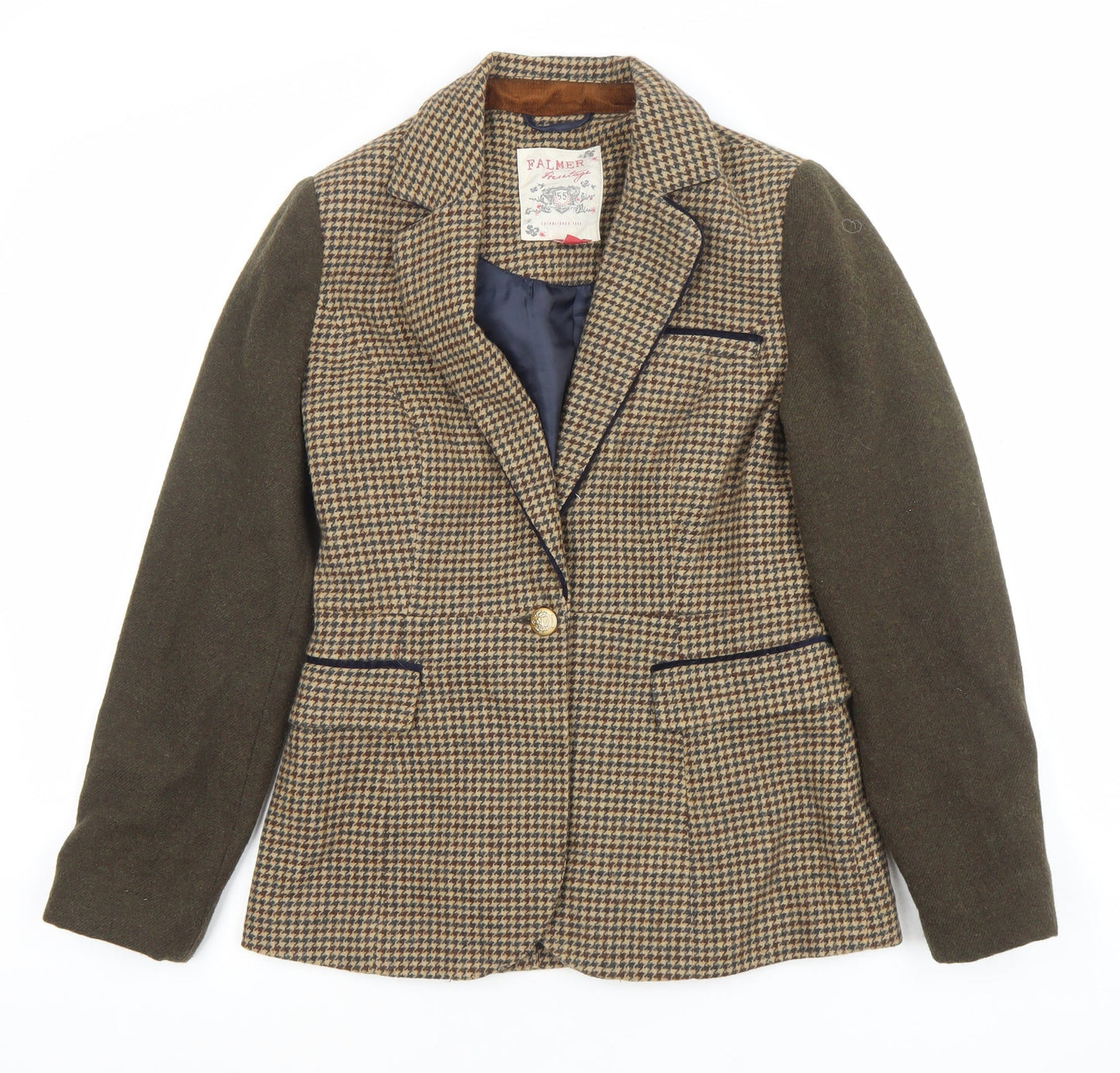 Womens UK Size 10 Palmer Regular Brown Blazer