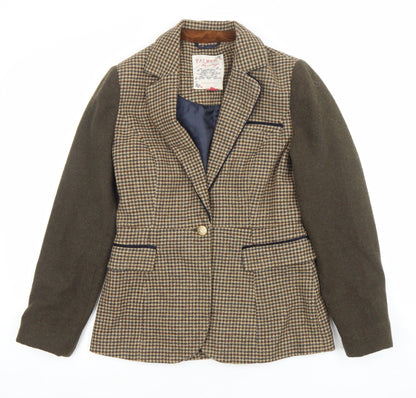 Womens UK Size 10 Palmer Regular Brown Blazer