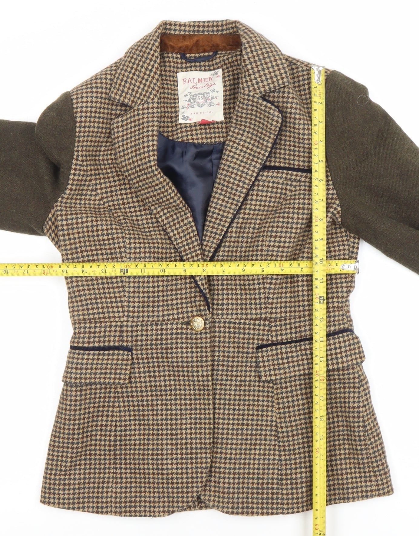 Womens UK Size 10 Palmer Regular Brown Blazer