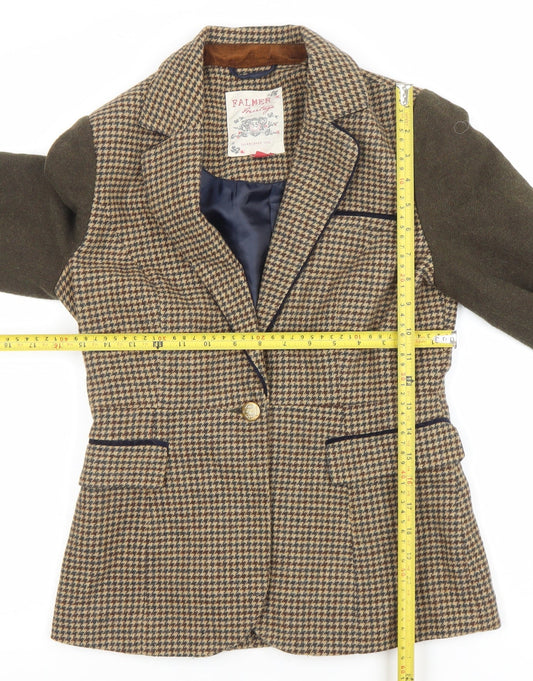 Womens UK Size 10 Palmer Regular Brown Blazer