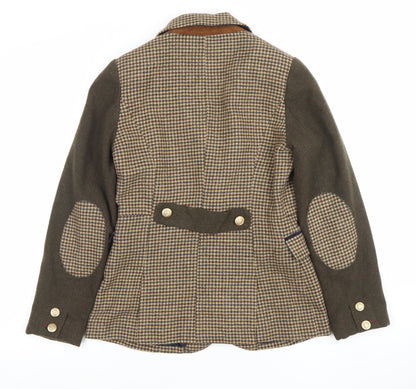 Womens UK Size 10 Palmer Regular Brown Blazer