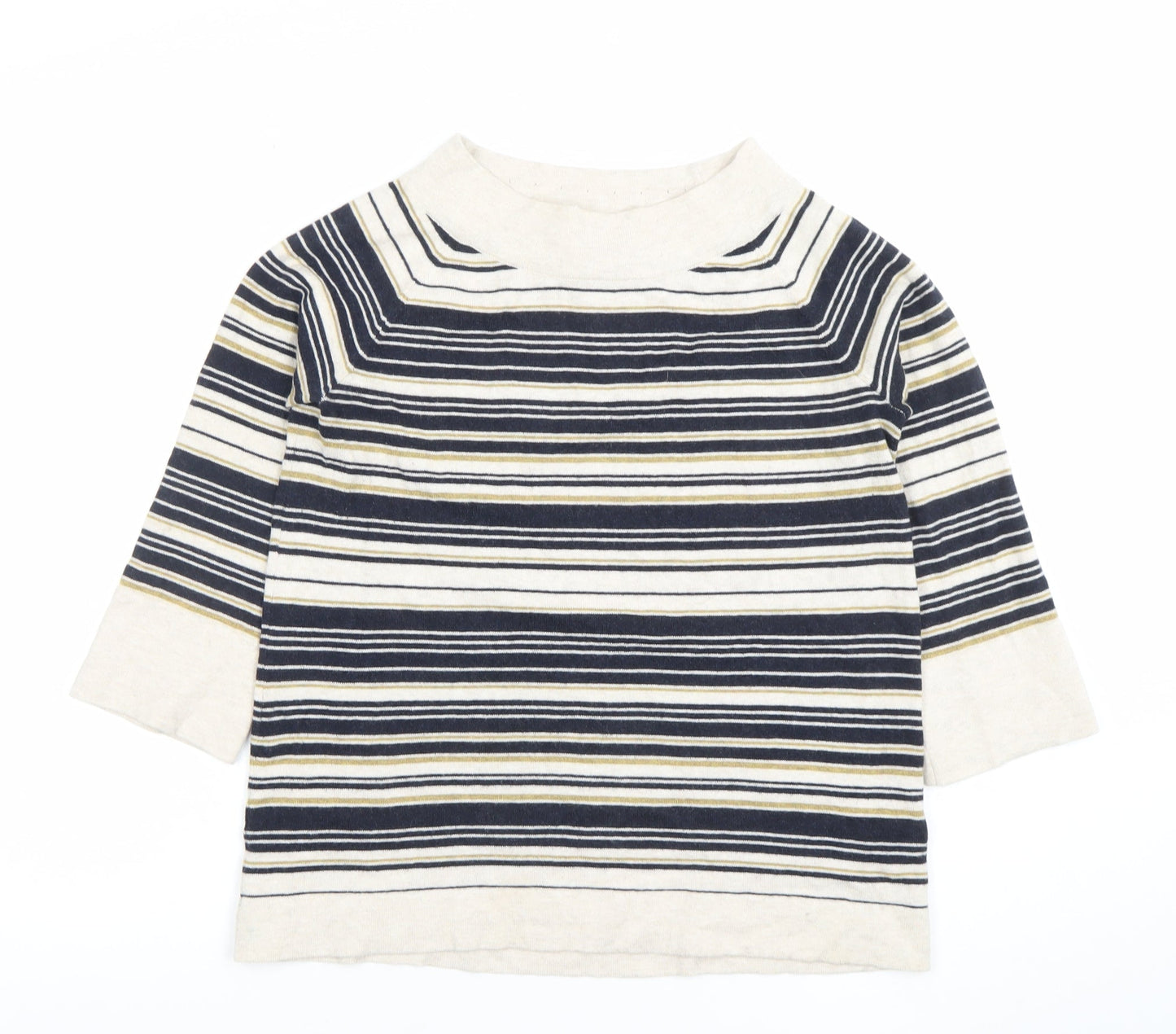 Womens UK Size 10 Thought Multicoloured Basic T-Shirt