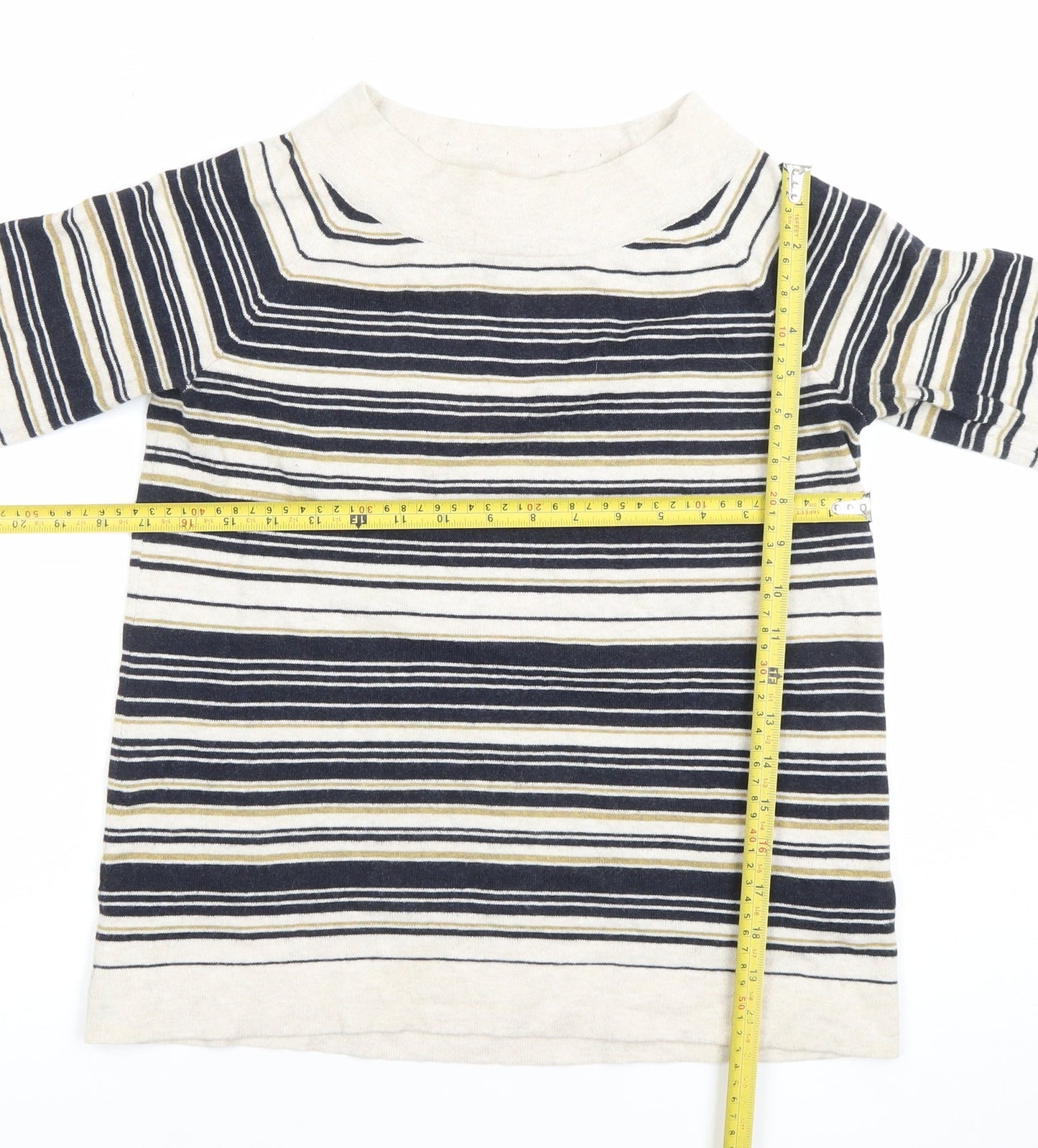 Womens UK Size 10 Thought Multicoloured Basic T-Shirt
