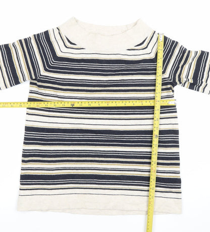 Womens UK Size 10 Thought Multicoloured Basic T-Shirt