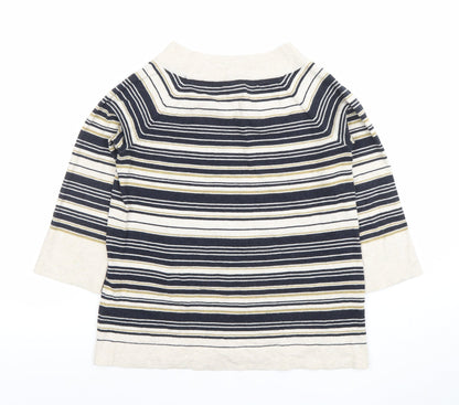 Womens UK Size 10 Thought Multicoloured Basic T-Shirt