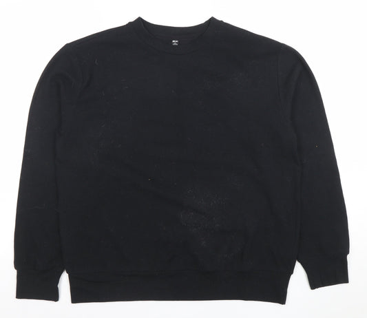 Womens UK Size S Uniqlo Black Basic T-Shirt