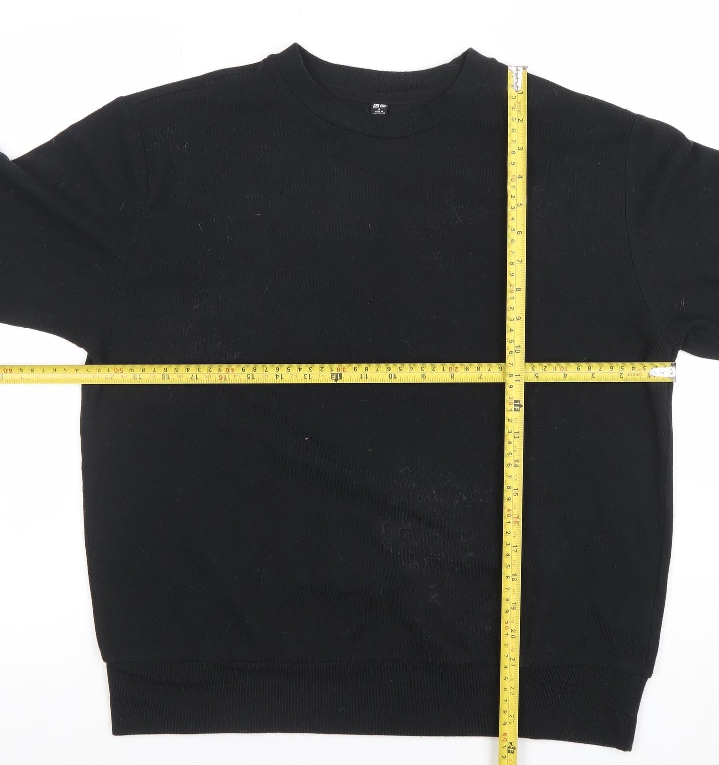 Womens UK Size S Uniqlo Black Basic T-Shirt