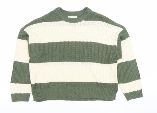 Womens UK Size XS Stradivarius Green Pullover Jumper