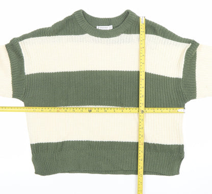 Womens UK Size XS Stradivarius Green Pullover Jumper