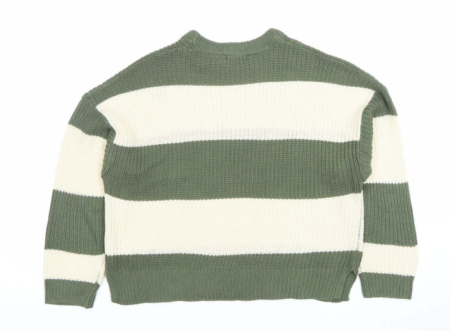 Womens UK Size XS Stradivarius Green Pullover Jumper