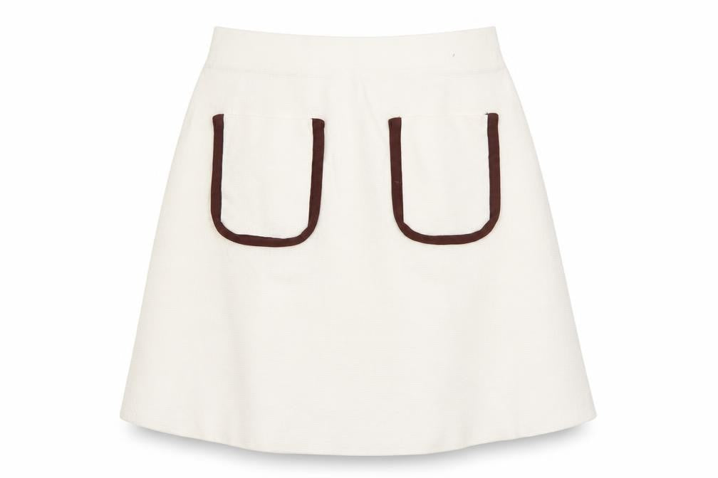 Womens UK Size M Zara A-Line Knit Skirt