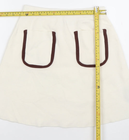 Womens UK Size M Zara A-Line Knit Skirt