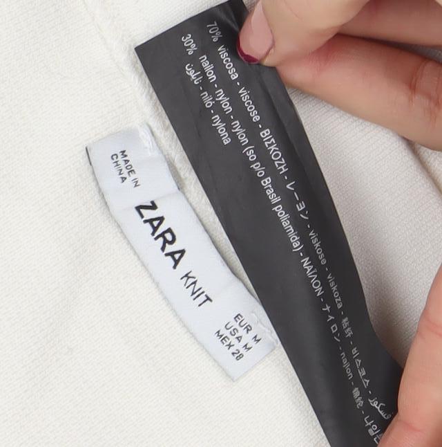 Womens UK Size M Zara A-Line Knit Skirt
