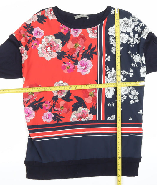 Womens UK Size S Oasis Multicoloured Basic Blouse