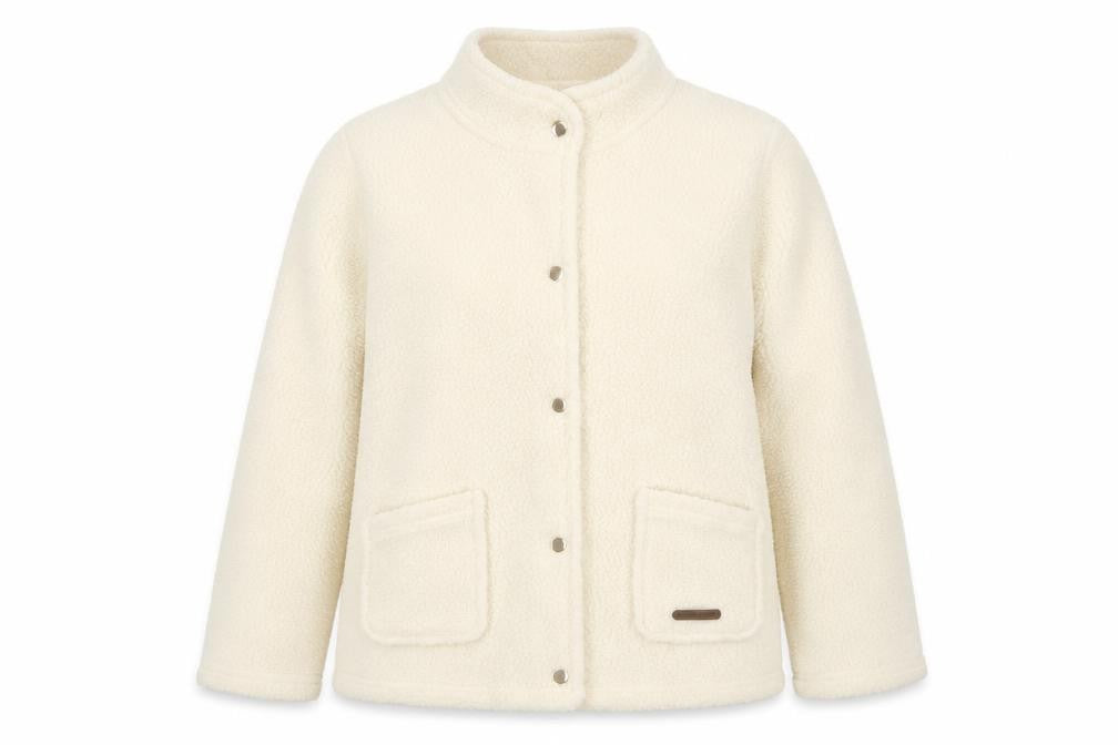 Womens UK Size M Nathalie Andersen Ivory Basic Jacket