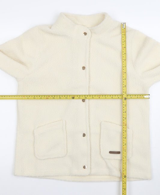 Womens UK Size M Nathalie Andersen Ivory Basic Jacket