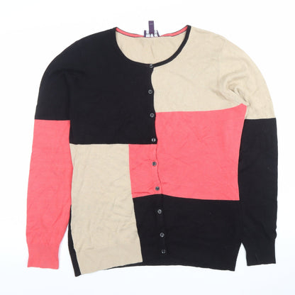 Long Tall Sally Women's Multicoloured Geometric Cardigan M