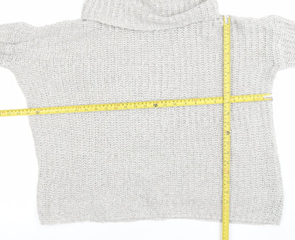 Womens UK Size 12 Onfire Grey Pullover Jumper