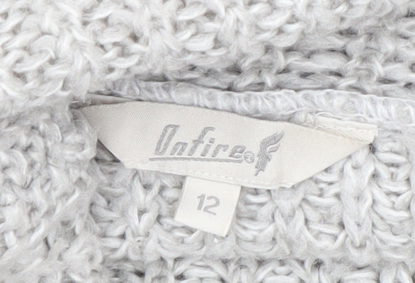 Womens UK Size 12 Onfire Grey Pullover Jumper