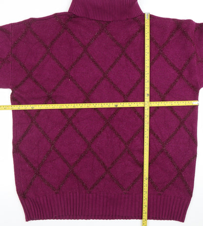 Womens UK Size XL NEXT Purple Pullover Jumper