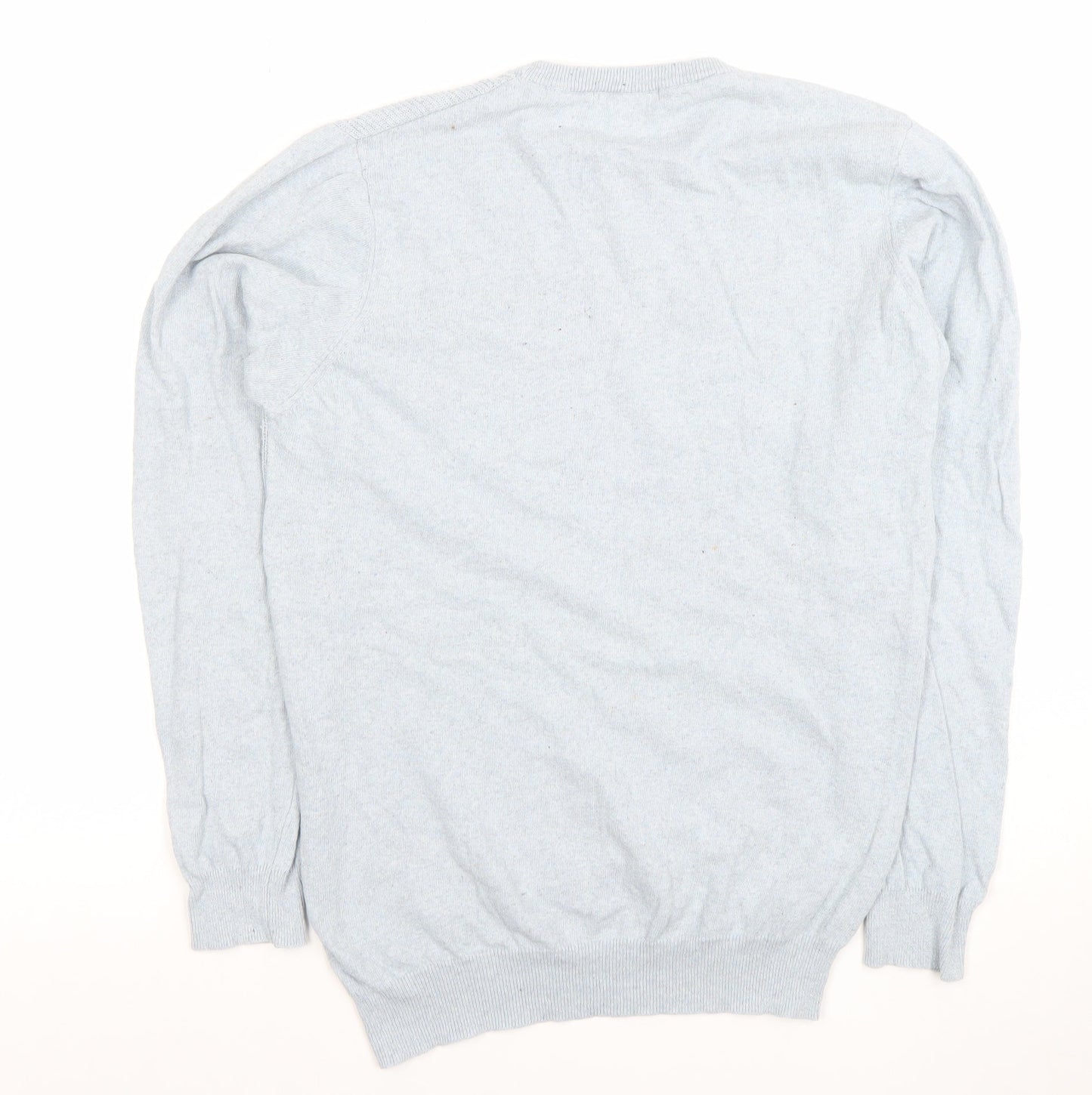 Mario Visconti Men’s Blue Cotton Crew Neck Jumper M