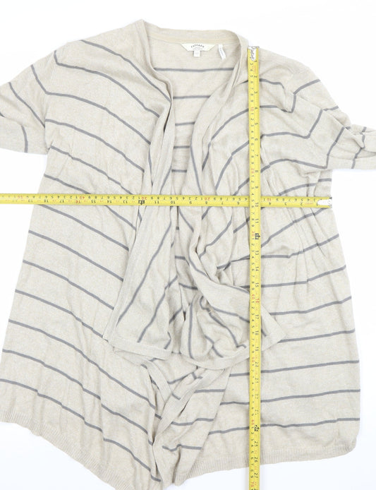 Womens UK Size 12 FatFace Beige Cardigan Jumper