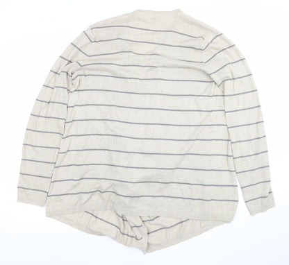 Womens UK Size 12 FatFace Beige Cardigan Jumper