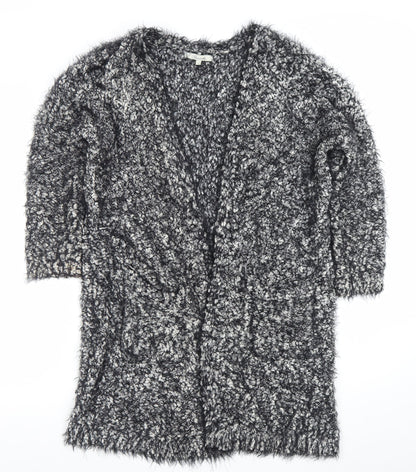 Womens UK Size S Peacocks Grey Cardigan Jumper
